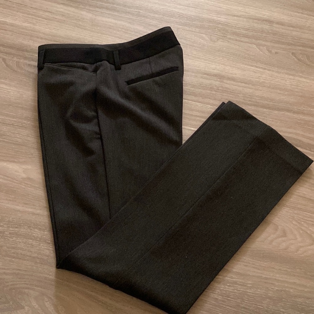 Express Editor Dark Grey and Black Pants